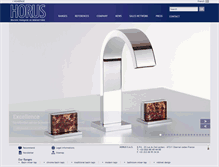Tablet Screenshot of horus-design-faucets.com